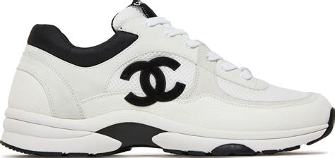 black coco chanel trainers|chanel sneaker black and white.